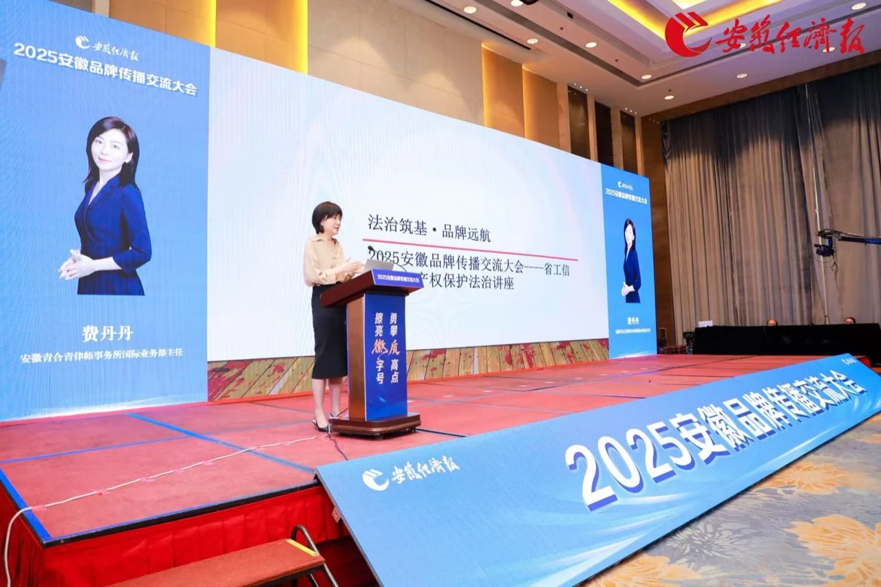 费丹丹在大会上作知识产权保护专题分享